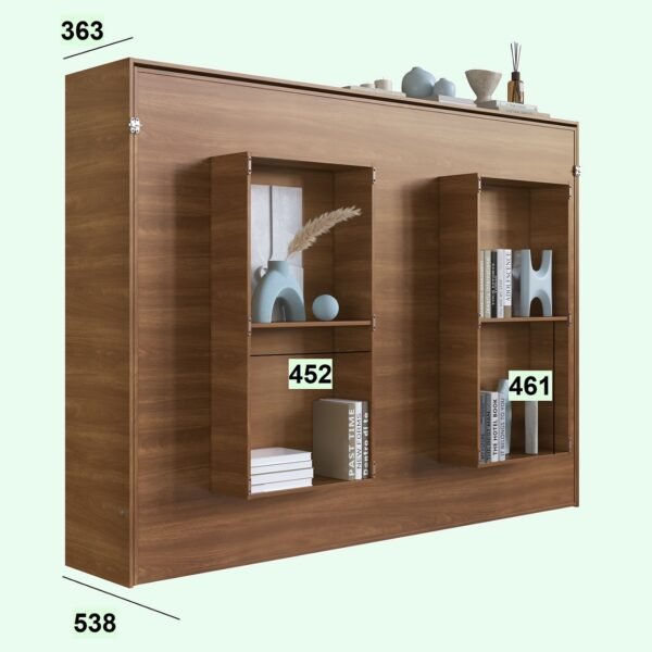 Cama Abatible 2 Plazas Horizontal Color Scocht - Image 5