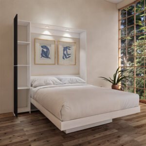 Cama Abatible 2 Plazas PLUS Con luces LED y Puerto USB