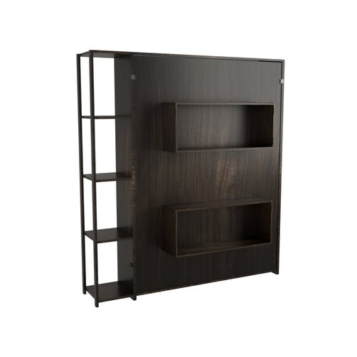 Cama Abatible 2 Plazas Con Estanteri Lateral