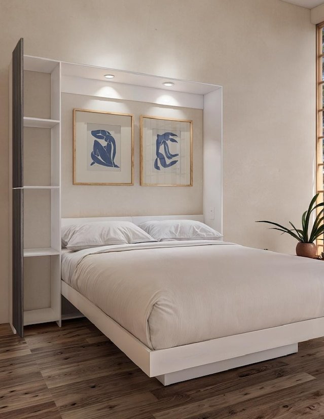 Cama Abatible 2 Plazas PLUS Con luces LED y Puerto USB - Image 6