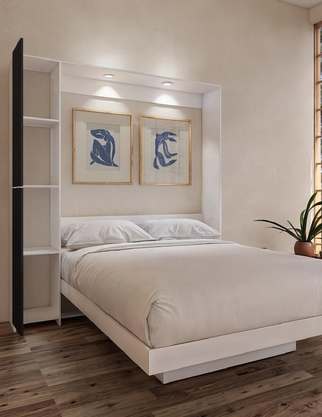 Cama Abatible 2 Plazas PLUS Con luces LED y Puerto USB - Image 6