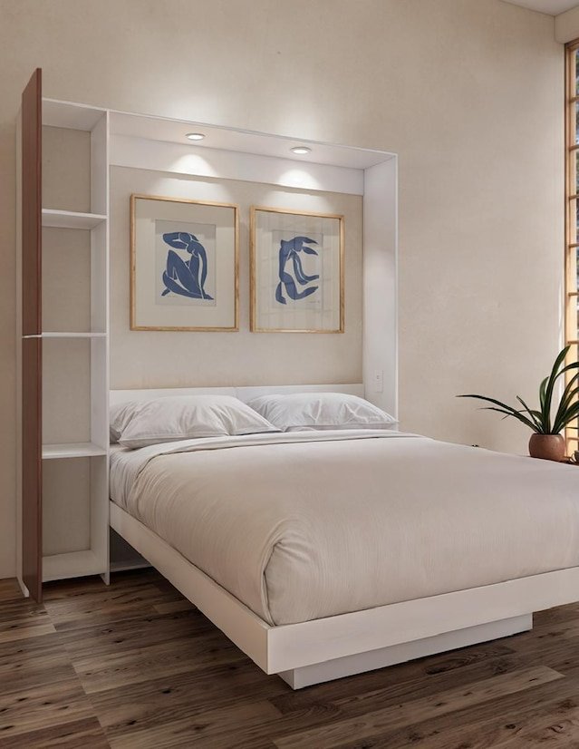 Cama Abatible 2 Plazas PLUS Con luces LED y Puerto USB - Image 6