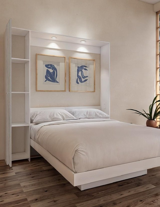 Cama Abatible 2 Plazas PLUS Con luces LED y Puerto USB - Image 6