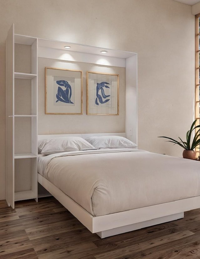 Cama Abatible 2 Plazas PLUS Con luces LED y Puerto USB - Image 9