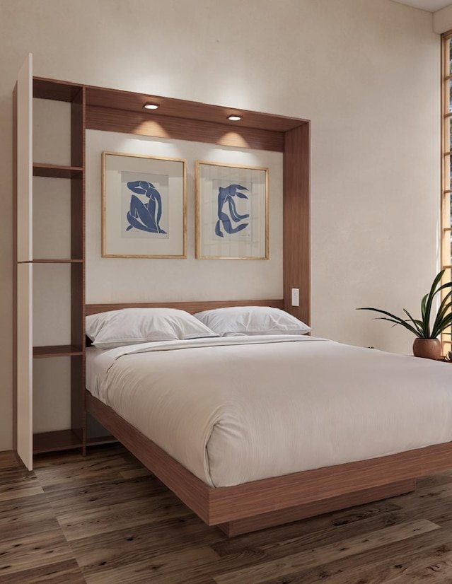 Cama Abatible 2 Plazas PLUS Con luces LED y Puerto USB - Image 6