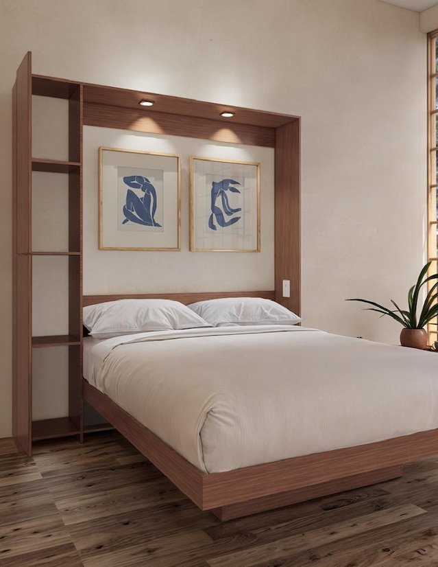 Cama Abatible 2 Plazas PLUS Con luces LED y Puerto USB - Image 6