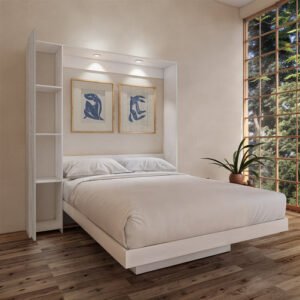 Cama Abatible 2 Plazas PLUS Con luces LED y Puerto USB