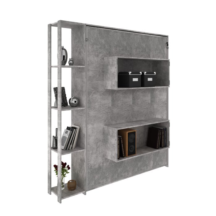 Cama Abatible 2 Plazas Con Estanteri Lateral - Image 6