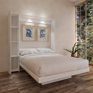 Cama Abatible 2 Plazas PLUS Con luces LED y Puerto USB