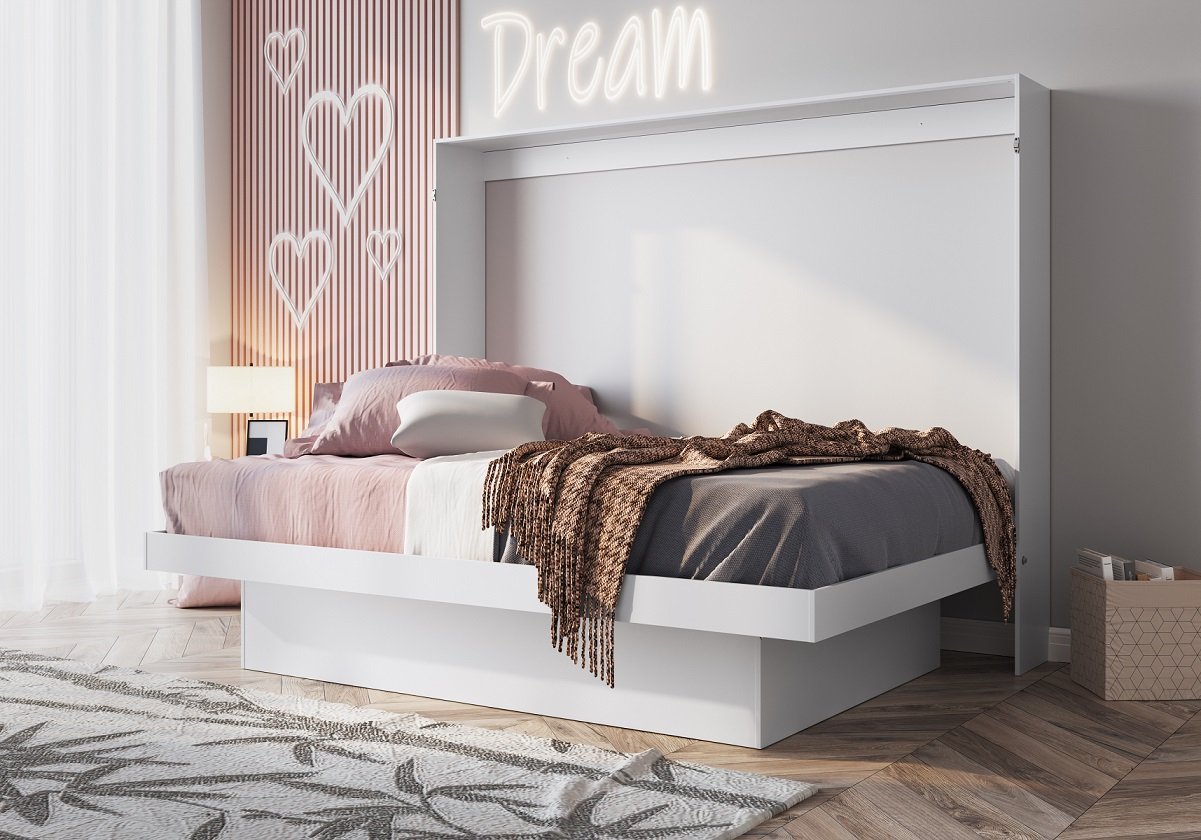 Cama Abatible 2 Plazas Horizontal Con Escritorio - Image 8