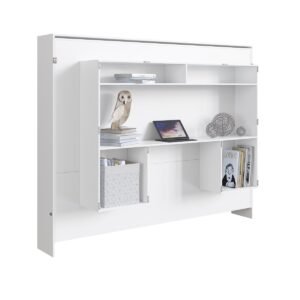 Cama Abatible 2 Plazas Horizontal Con Escritorio