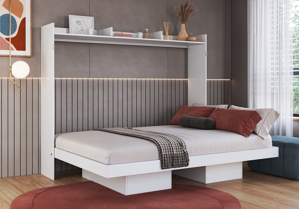 Cama Abatible 2 Plazas Horizontal Hanover - Image 2