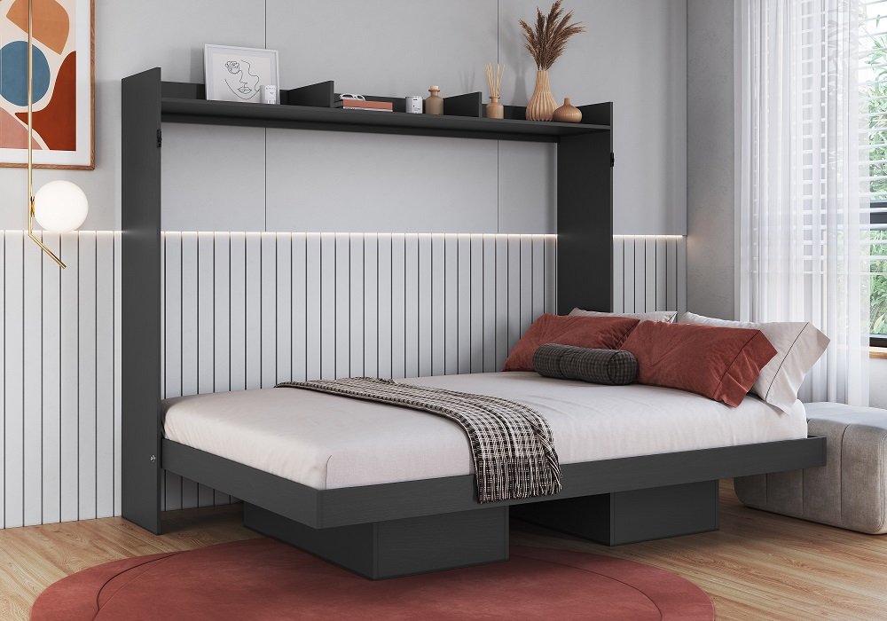 Cama Abatible 2 Plazas Horizontal Hanover - Image 3