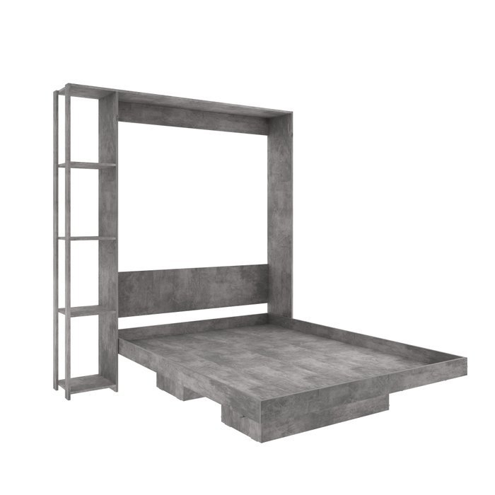 Cama Abatible 2 Plazas Con Estanteri Lateral - Image 8