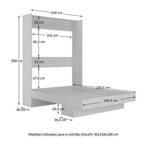 Cama Abatible 2 Plazas Vertical - Image 5