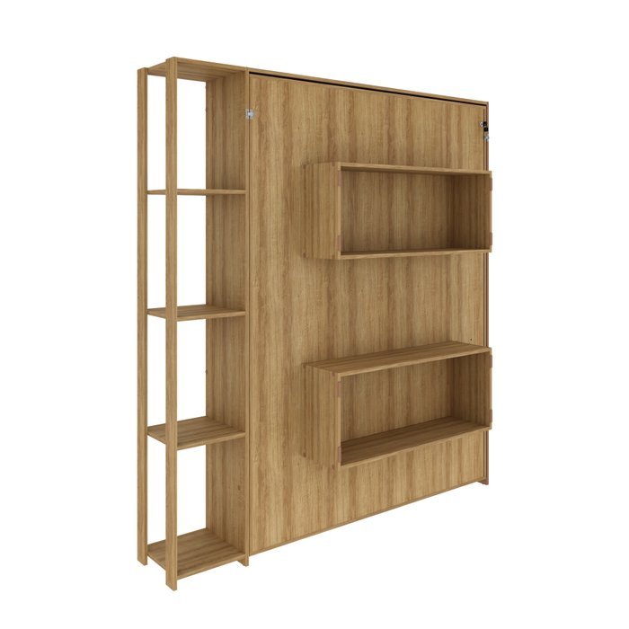 Cama Abatible 2 Plazas Con Estanteri Lateral - Image 6